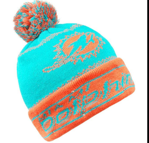 Miami Dolphins NFL Light Up Knit Winter Beanie Hat w Pom