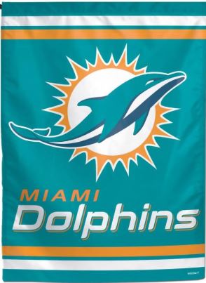 Miami Dolphins NFL 11 x 15 Inch Garden Flag