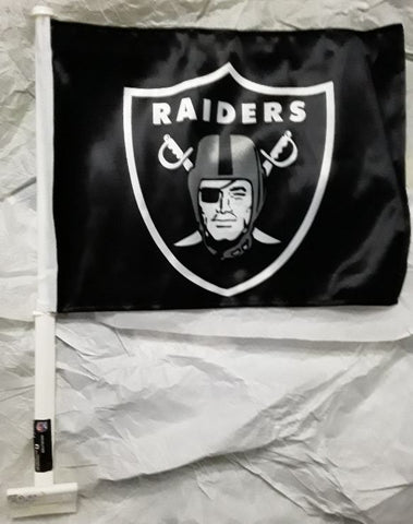 Las Vegas Raiders NFL Car Flag