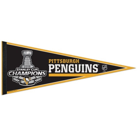 Pittsburgh Penguins NHL Stanley Cup Champions Pennant Flag