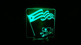 Puerto Corqui Frog & Flag Color Changing LED Night Light