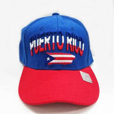 Puerto Rico Flag Velcro Adjustable Baseball Cap Hat