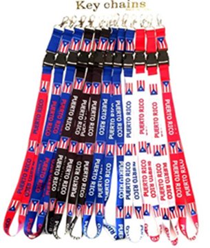 Puerto Rico Keychain Reversible Lanyards