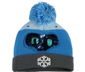 Snowball Overwatch J!NX Women's Sequin Character Pom Beanie Hat