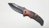 Spider Drop Point 8 Inch Spring Assisted Folding Pocket Knife