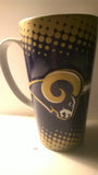 St. Louis Rams Latte Mug With Raised Logo