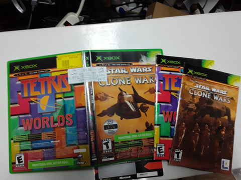 Star Wars Clone Wars Tetris Worlds Used Original Xbox Video Game