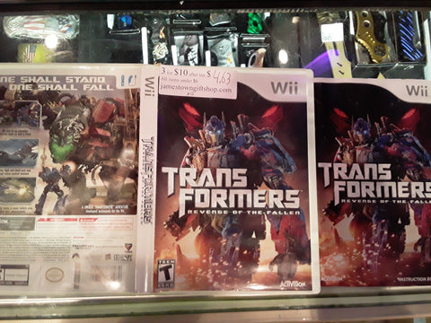 Transformers Revenge of the Fallen Used Nintendo Wii Video Game