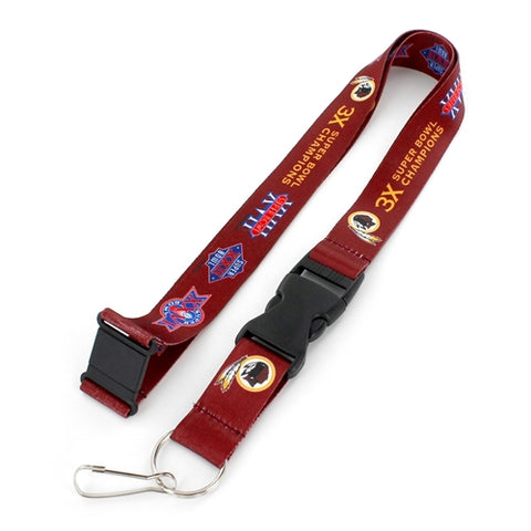 Washington Redskins NFL 3x Super Bowl Champs Dynasty Lanyard